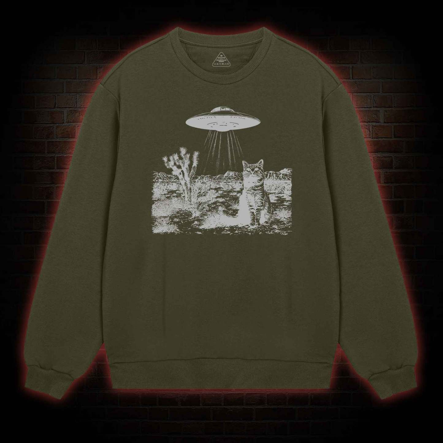 Ufo Cowboy Cat Sweatshirt