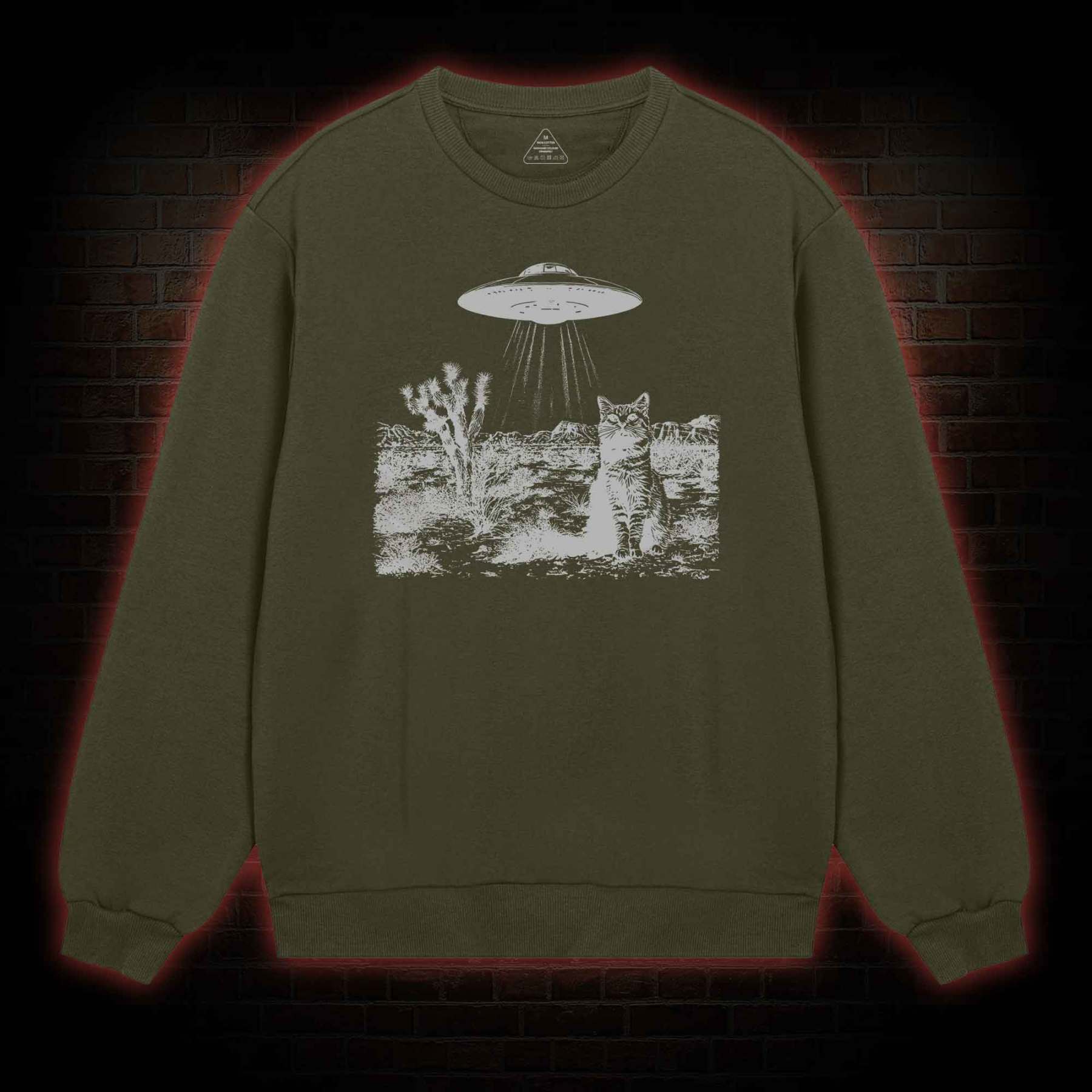 Ufo Cowboy Cat Sweatshirt