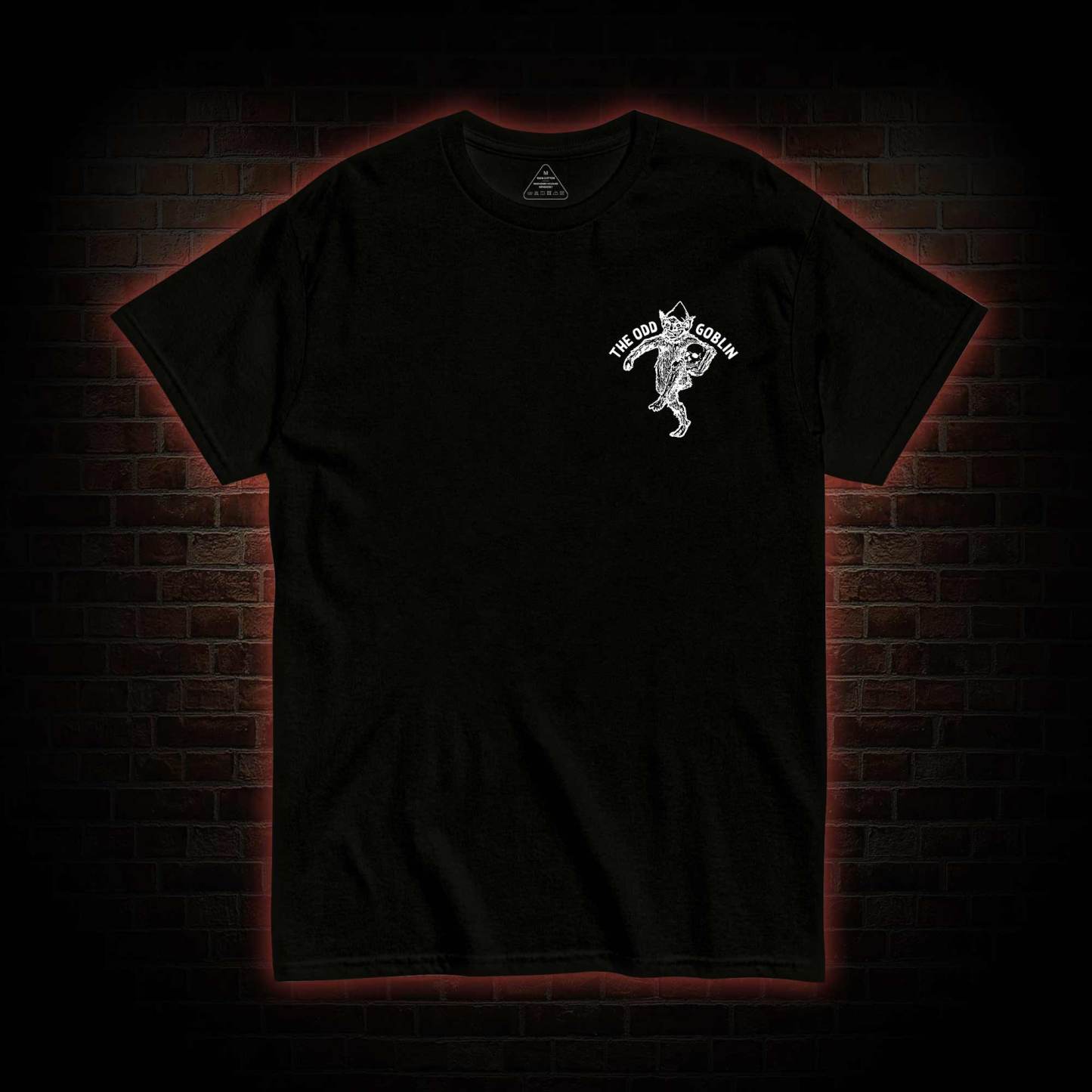 The Odd Goblin Bcak Print T-shirt 