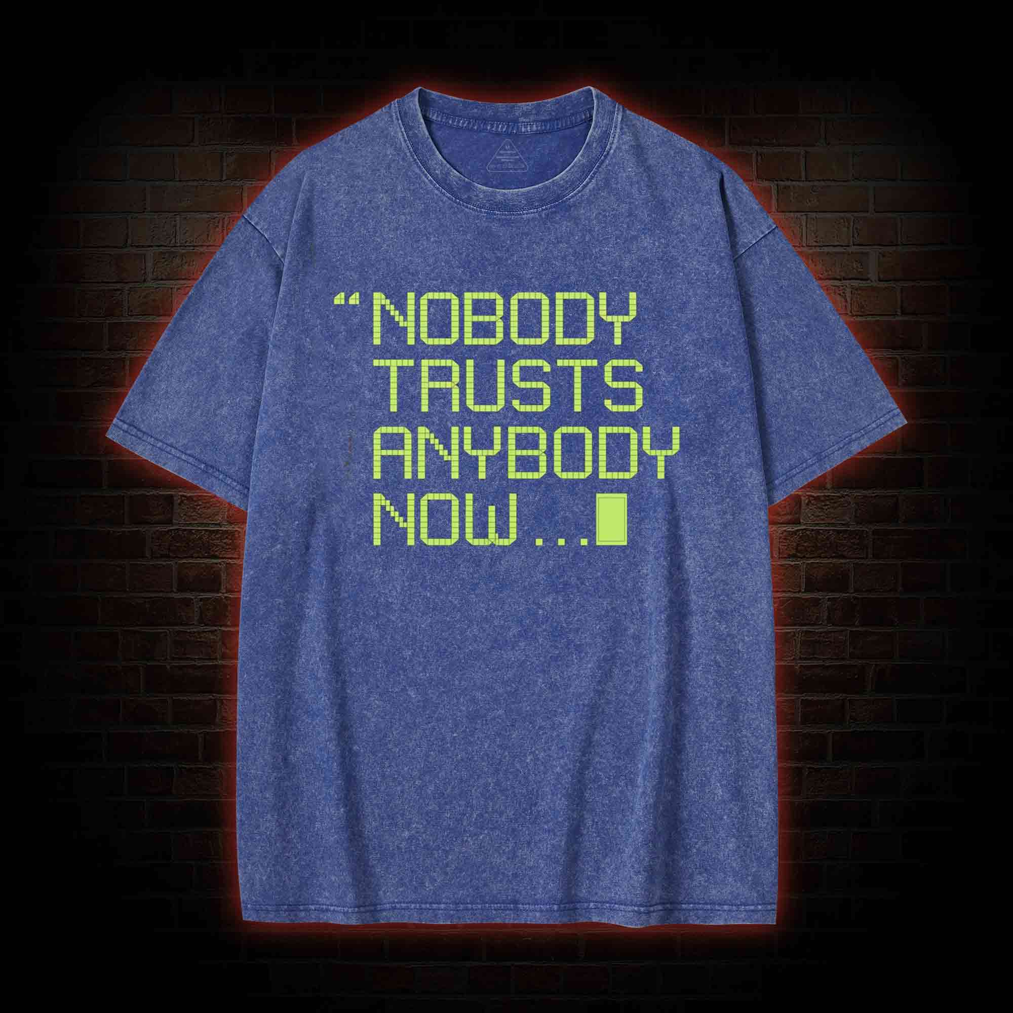 Nobody Trusts Anyone Now Washed T-shirt