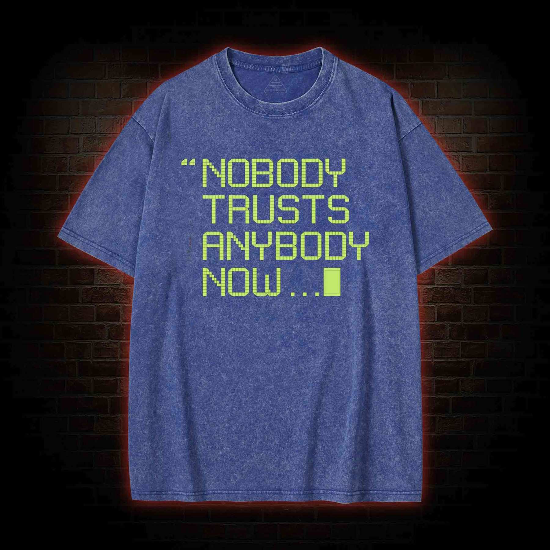 Nobody Trusts Anyone Now Washed T-shirt