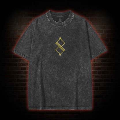 I Bless You Forever in Death Back Print Washed T-shirt