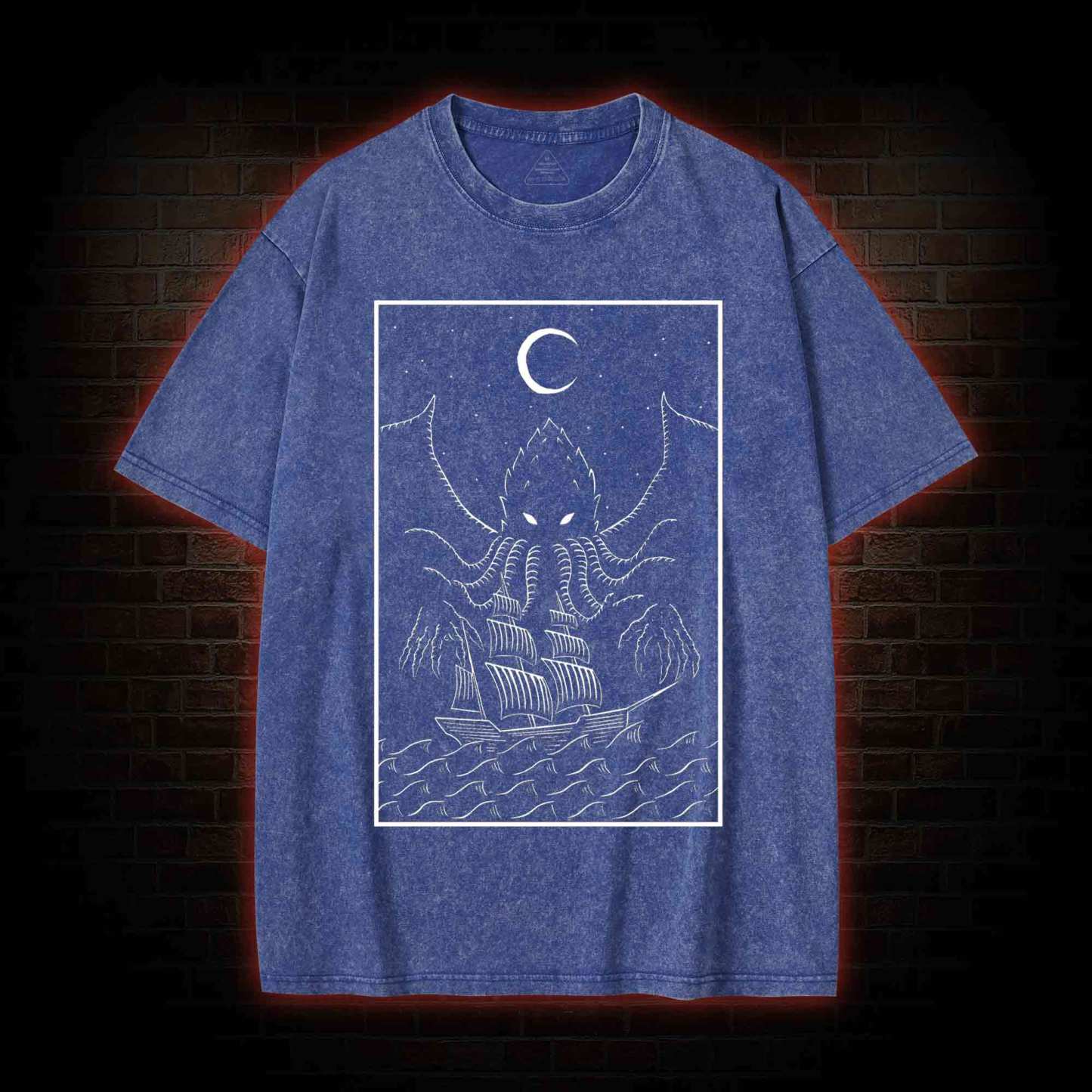 Cthulhu Lovecraft Washed T-shirt