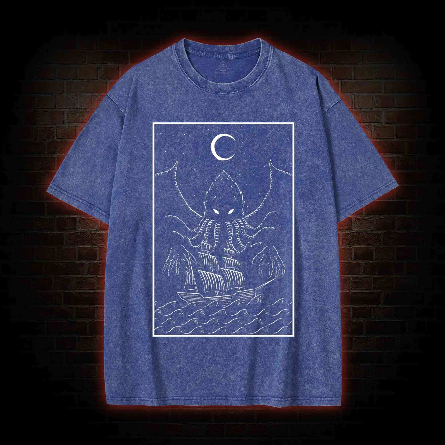 Cthulhu Lovecraft Washed T-shirt
