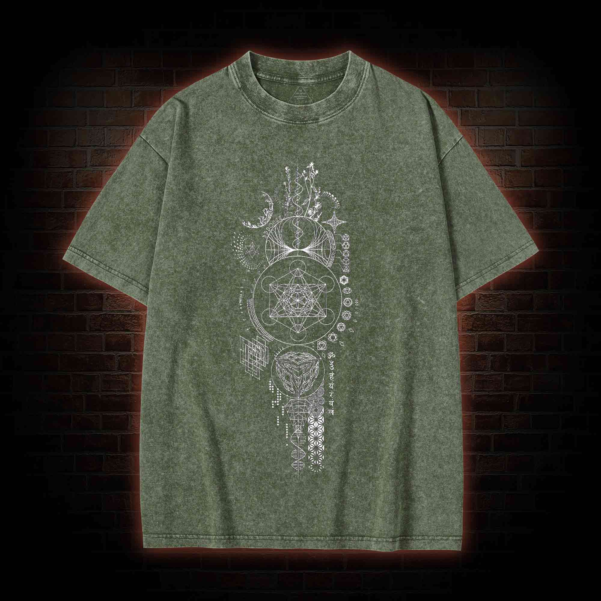 Sacred Geometry Washed T-shirt