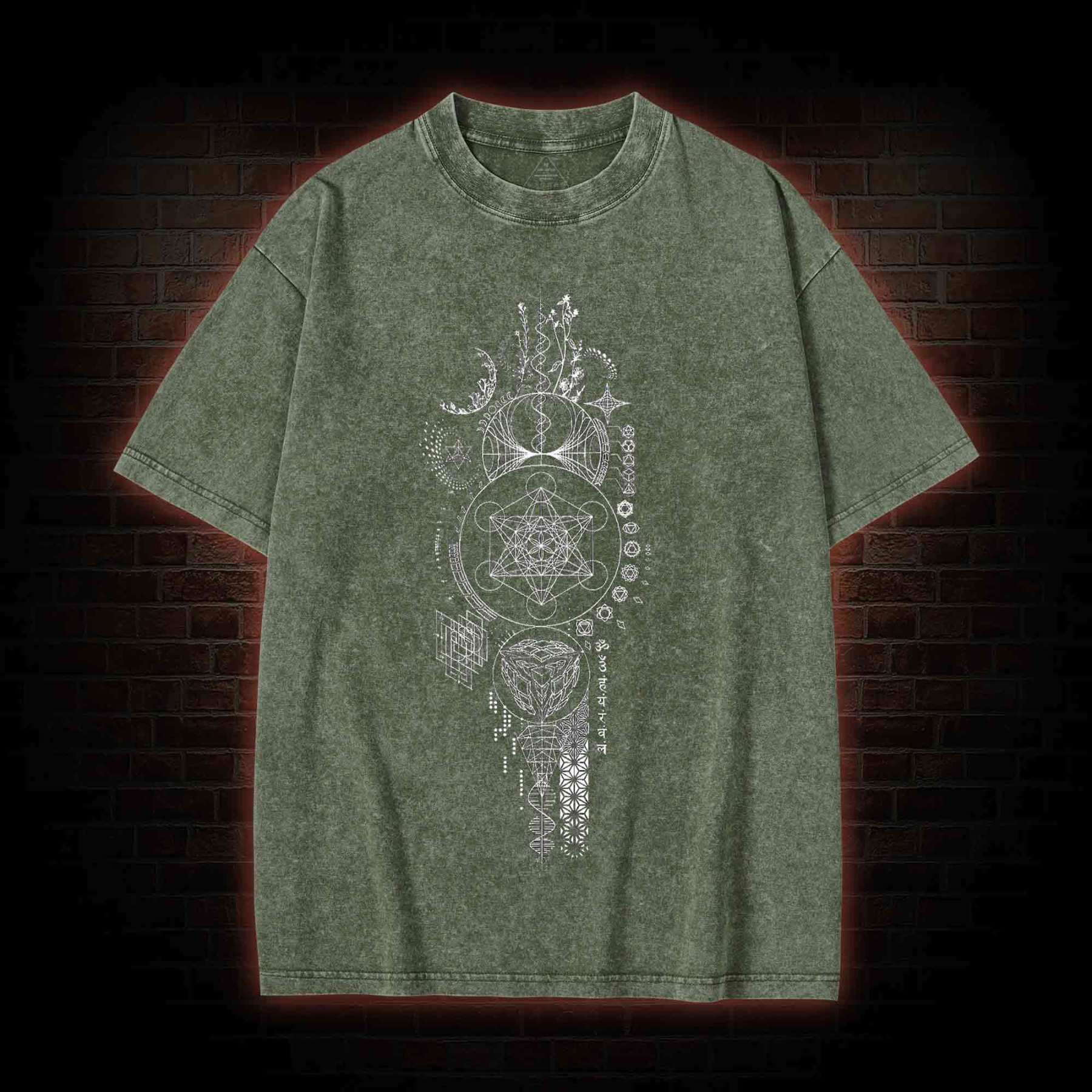 Sacred Geometry Washed T-shirt