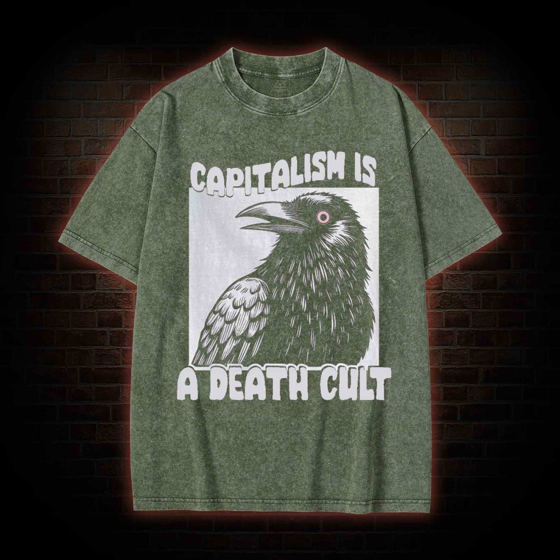 Vintage Capitalism is A Death Cult Washed T-shirt