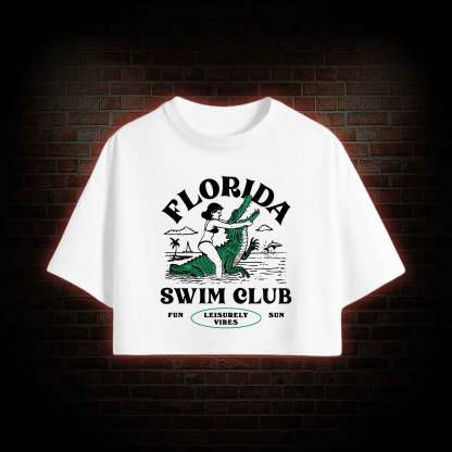 Florida Swim Club Crop Top