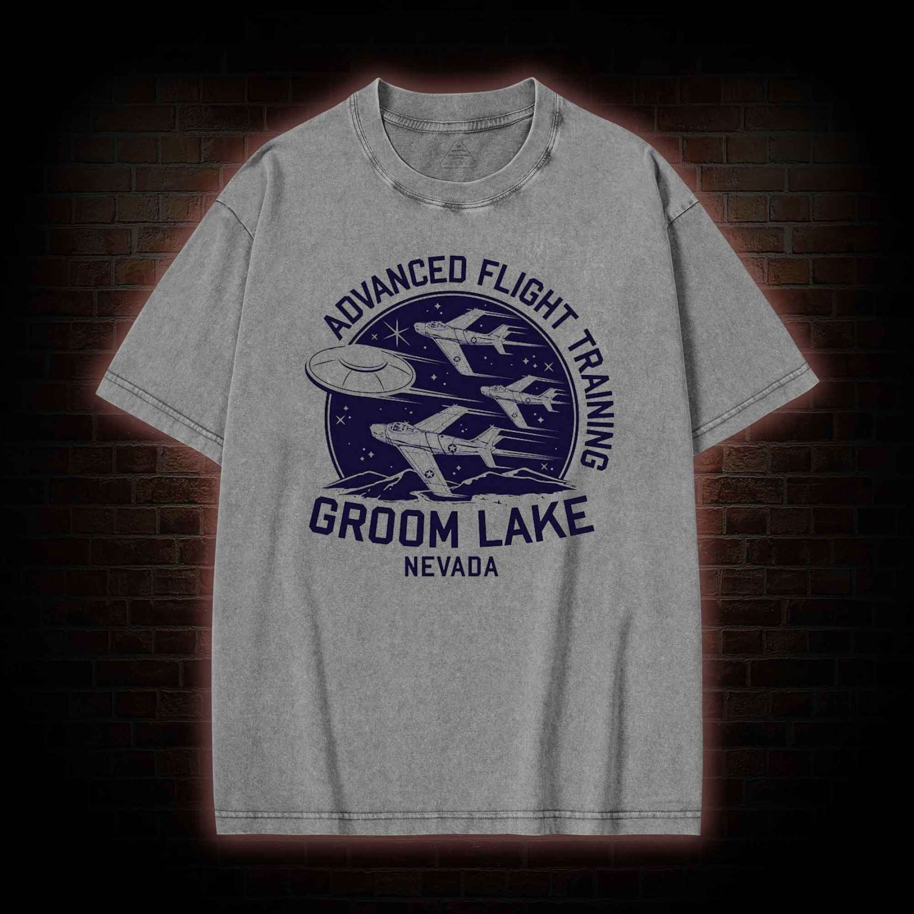 Groom Lake Advanced Flight Training Washed T-shirt