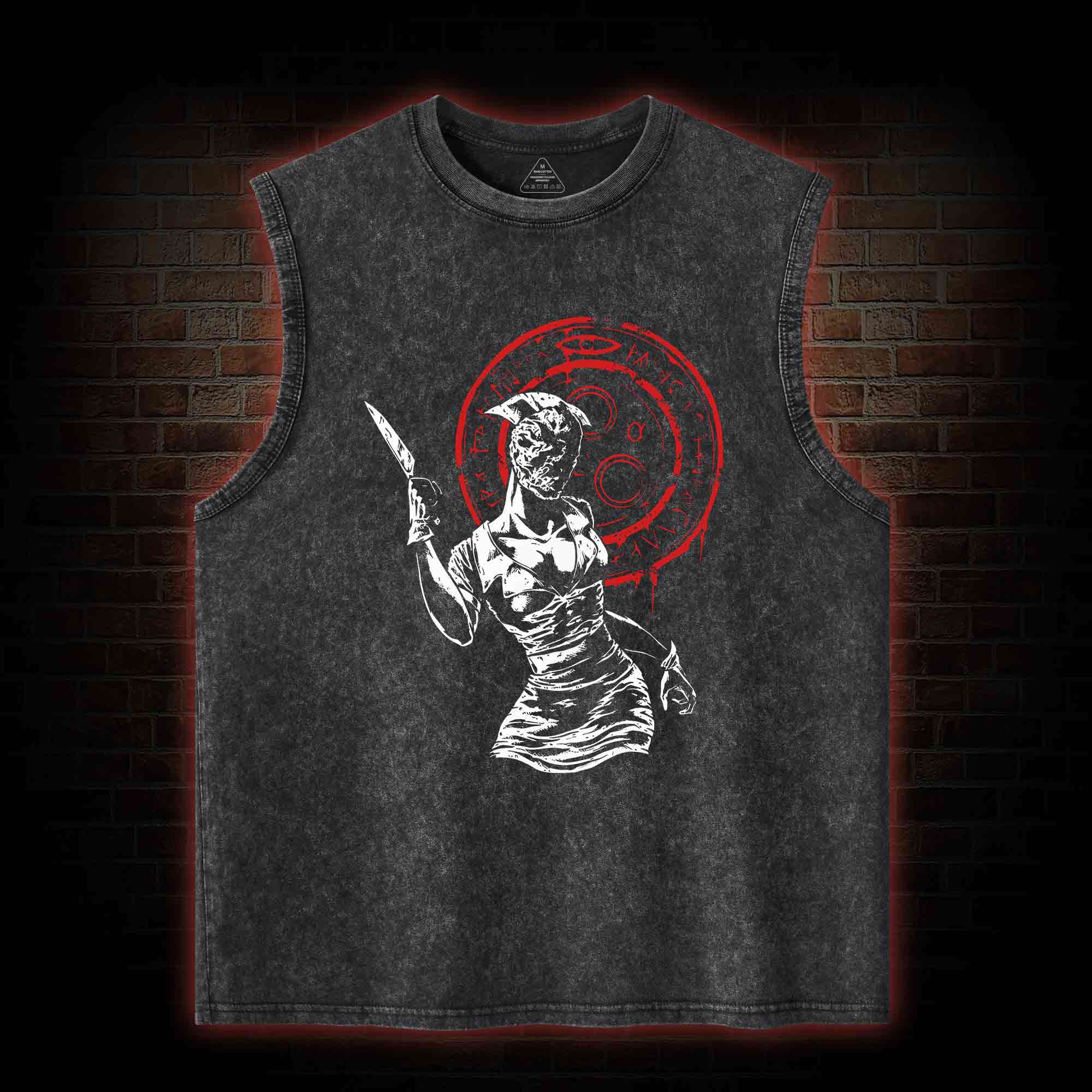 Hell-o Nurse Washed Tank Top