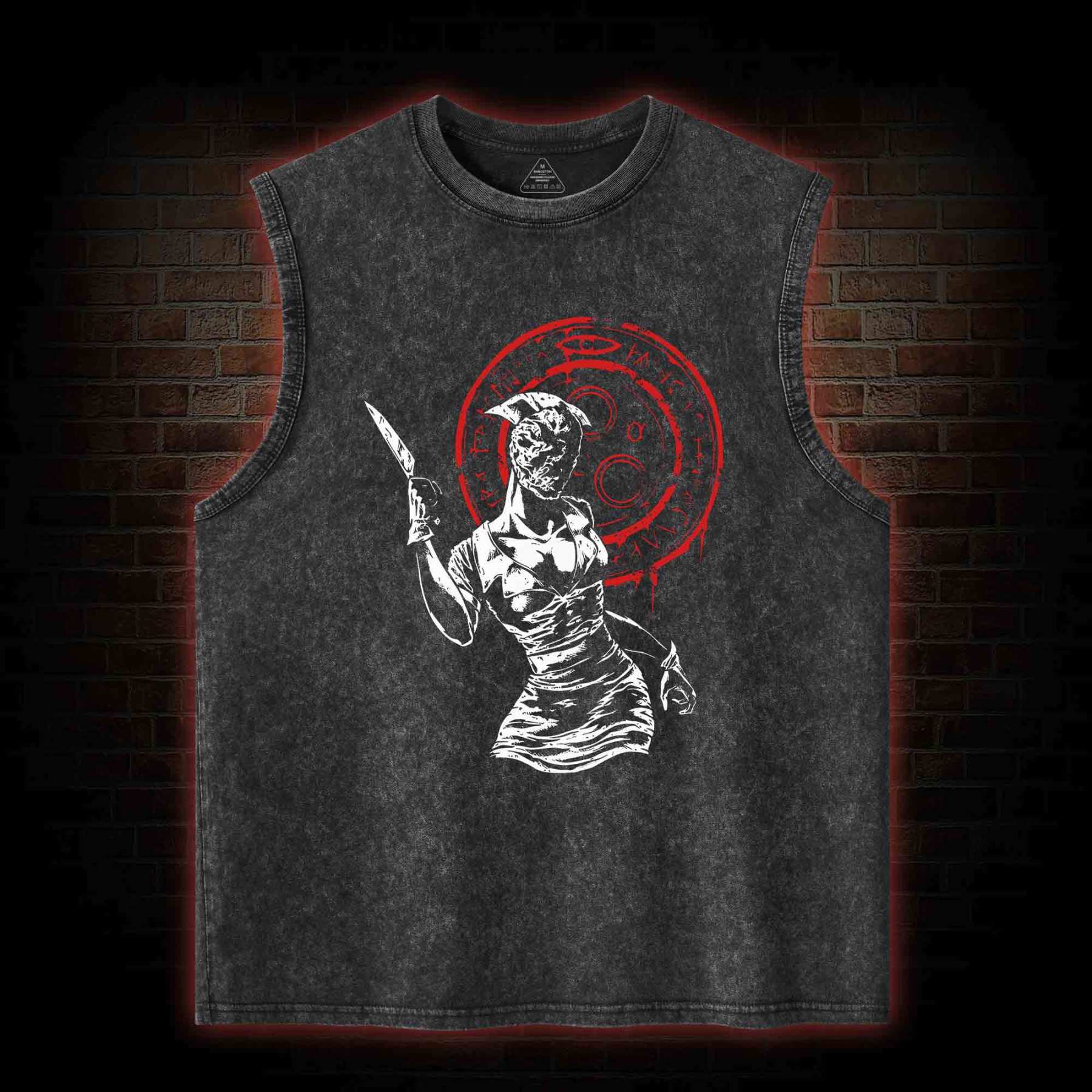 Hell-o Nurse Washed Tank Top