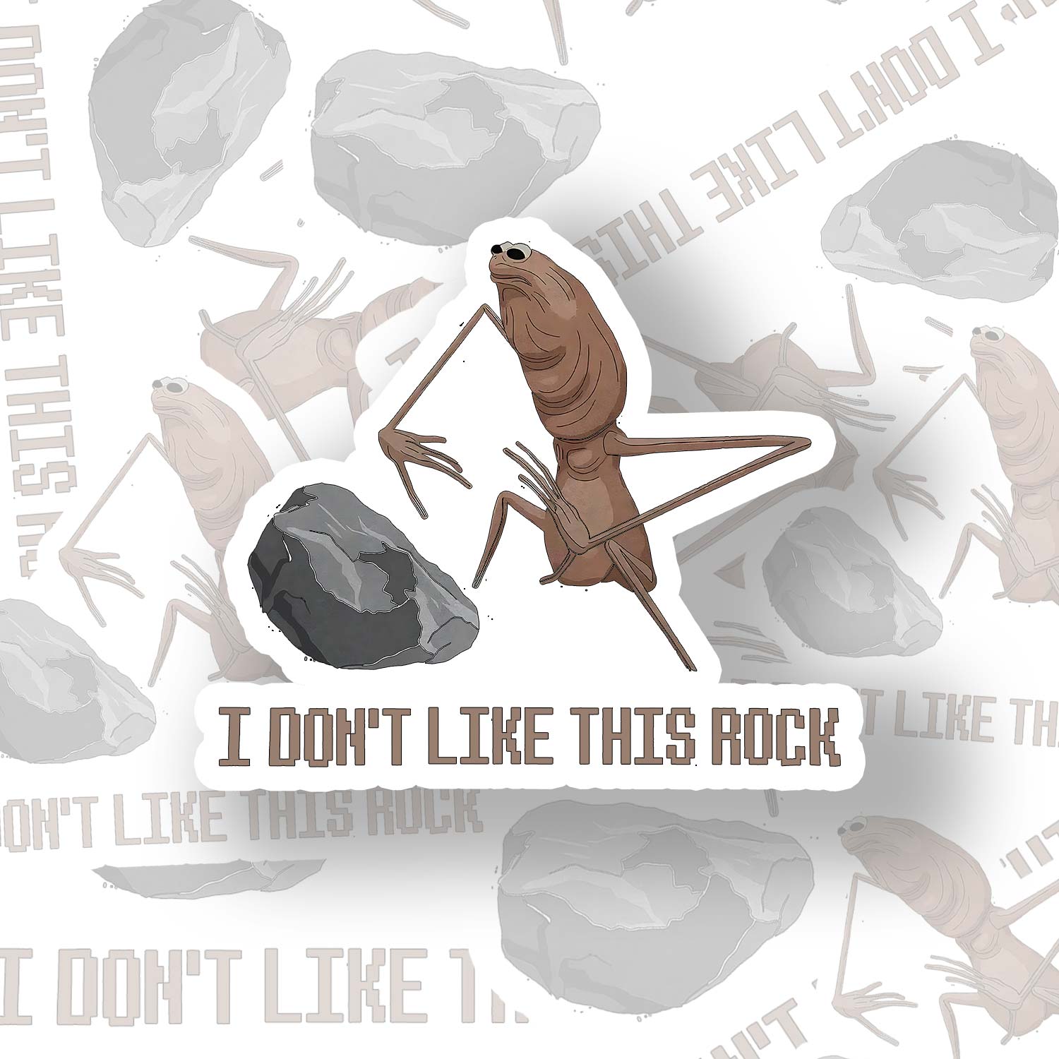 I Don't Like This Rock Sticker