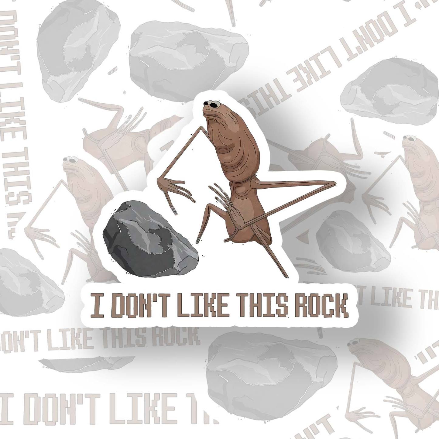 I Don't Like This Rock Sticker