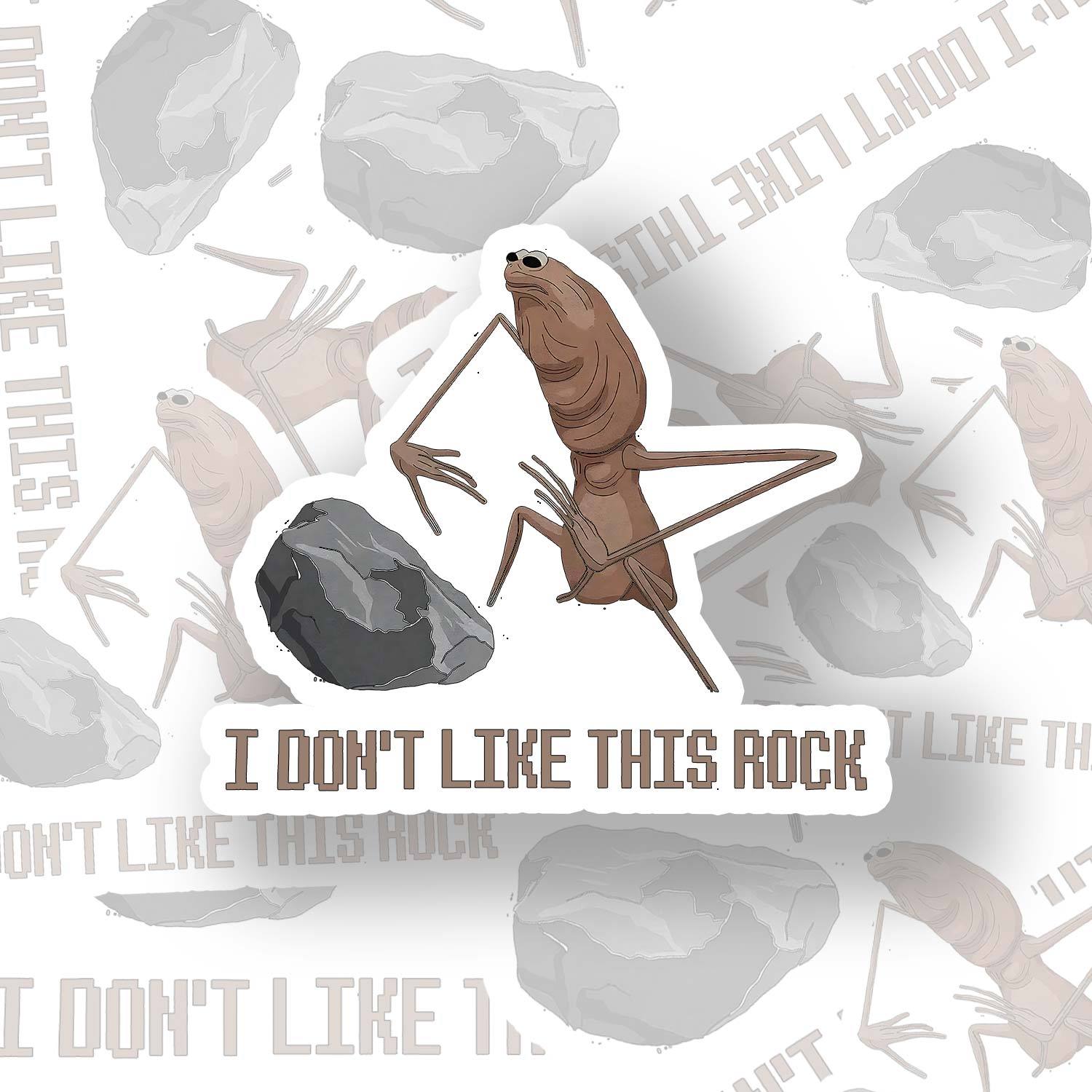 I Don't Like This Rock Sticker