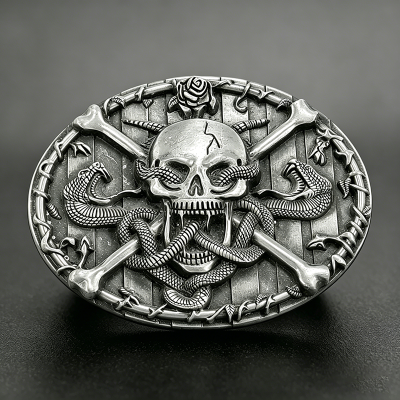 Horned Skull Belt buckle