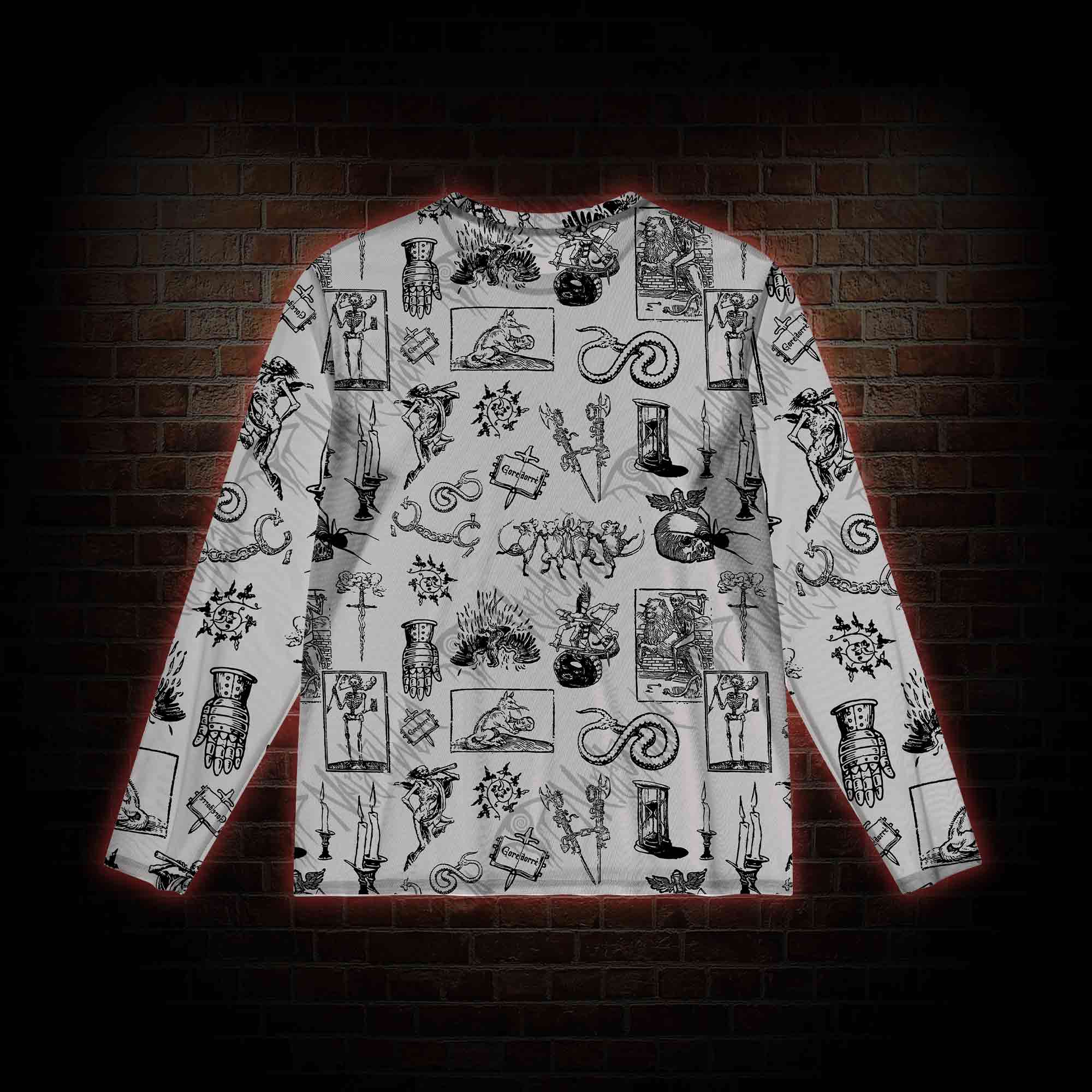 Weird Middle Ages Mesh Long Sleeve Top