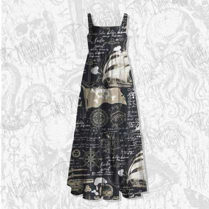 Pirate Spaghetti Strap Long Dress
