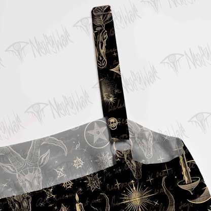Baphomet Wide Straps Maxi Dress