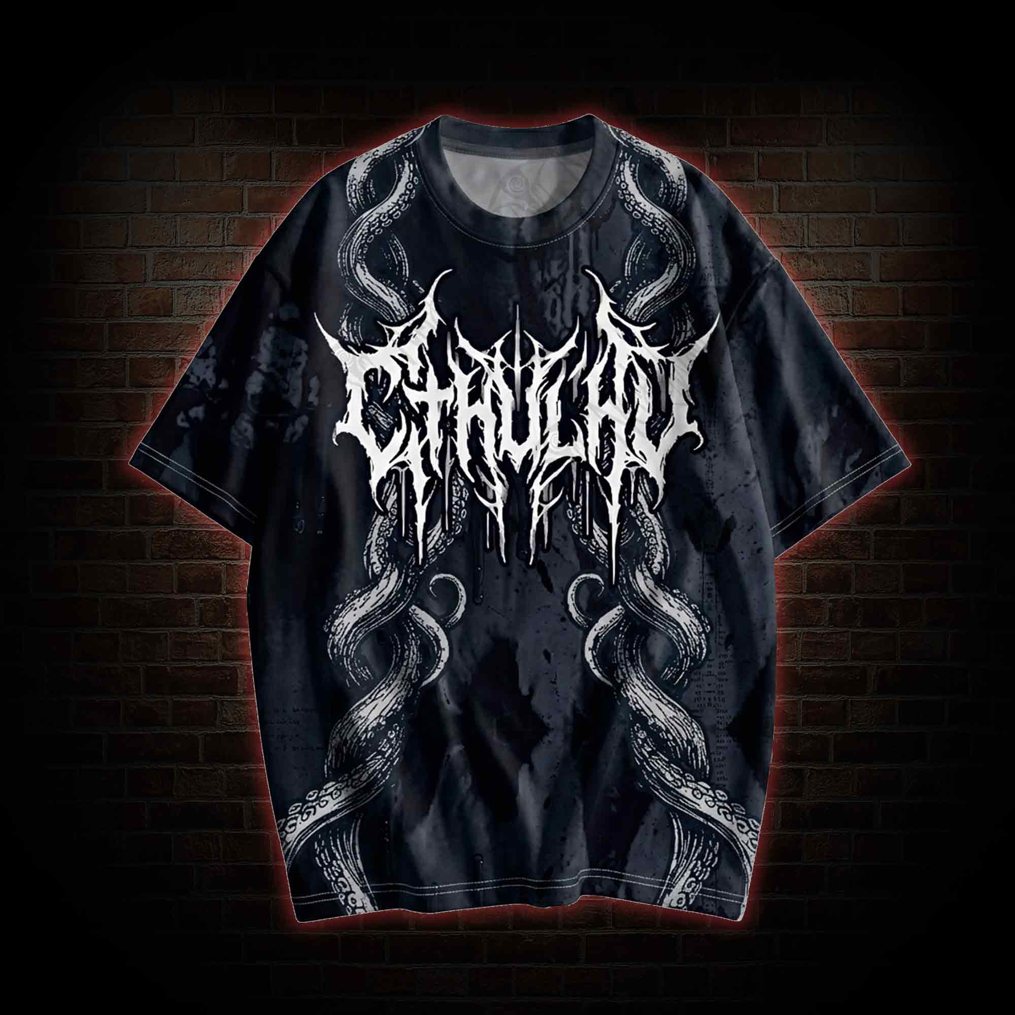 Cthulhu Occult Vintage Graphic T-shirt