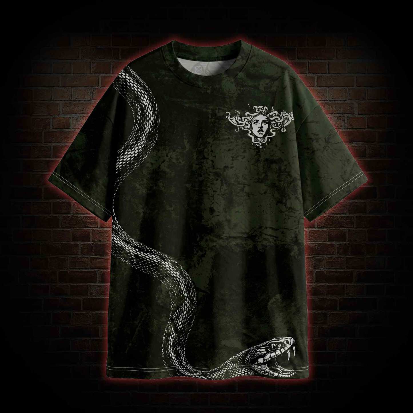 Medusa Snakes Vintage Graphic T-shirt
