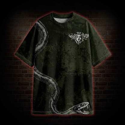 Medusa Snakes Vintage Graphic T-shirt