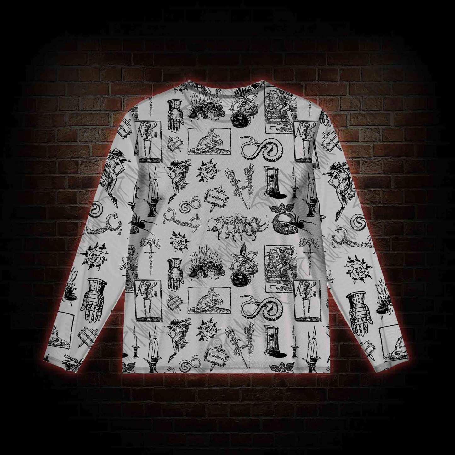 Weird Middle Ages Mesh Long Sleeve Top