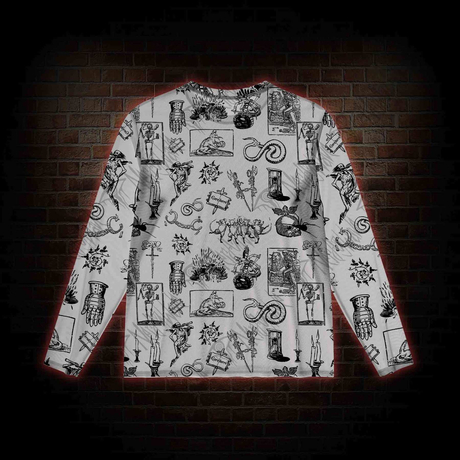 Weird Middle Ages Mesh Long Sleeve Top