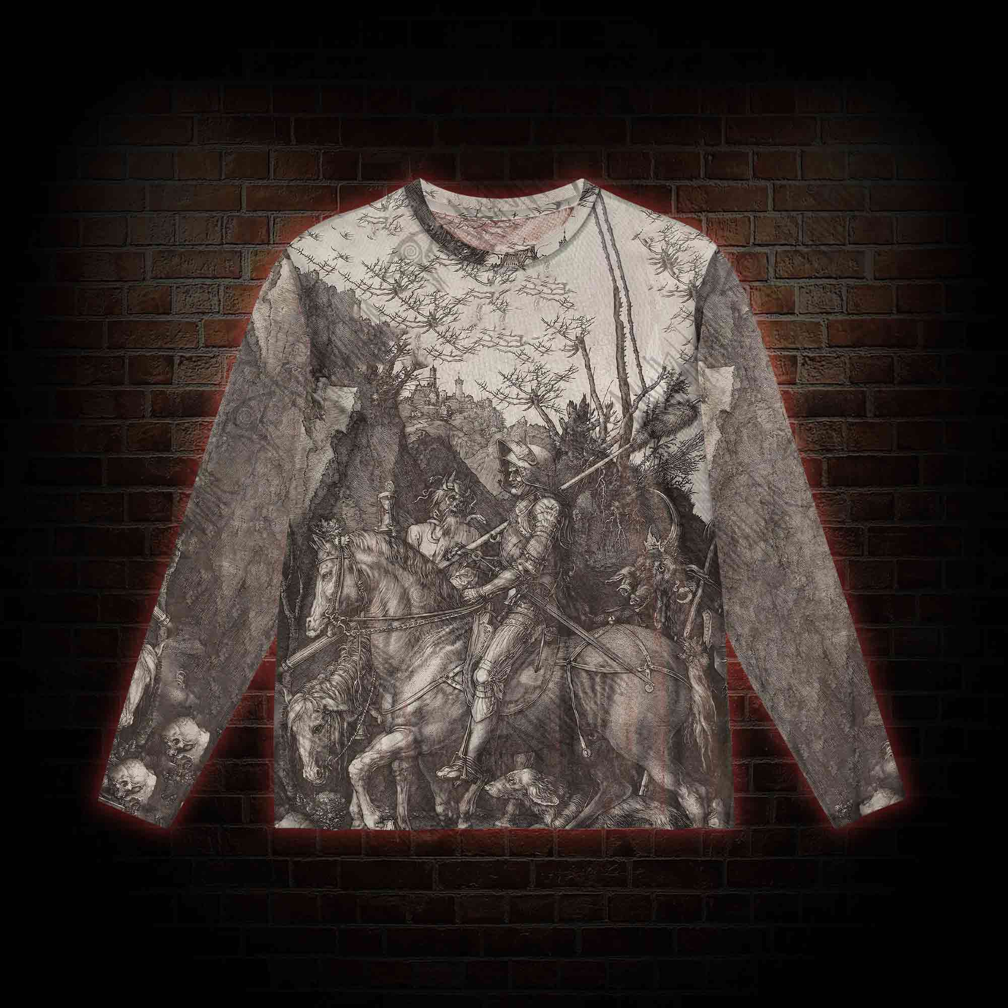 Medieval Knights Mesh Long Sleeve Top