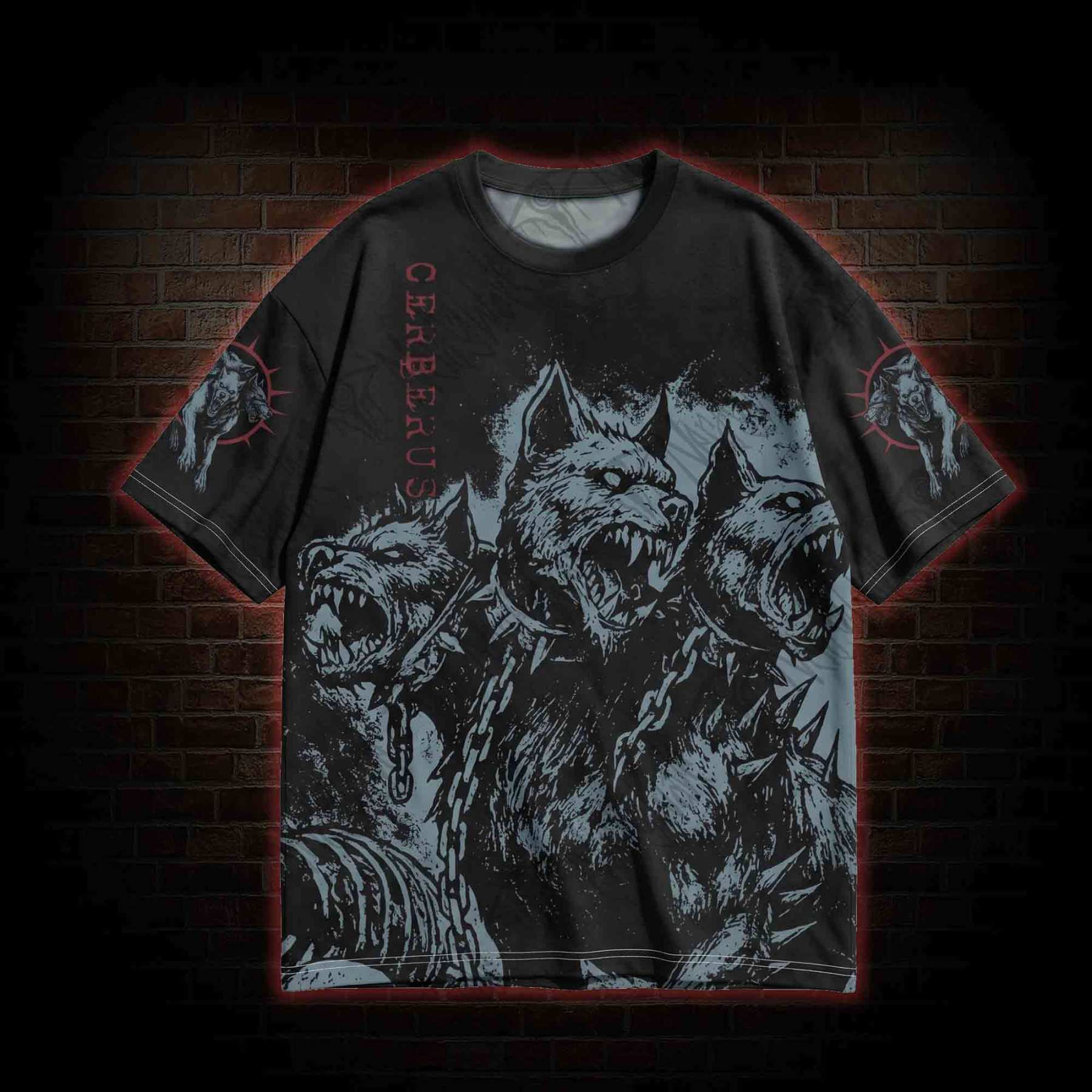 Cerberus Horror Vintage Graphic T-shirt