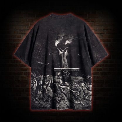 Retro Witches Sabbath Graphic T-shirt