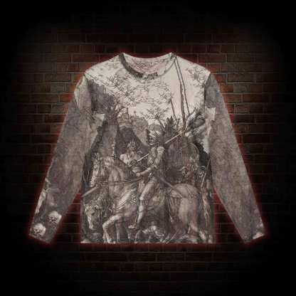 Medieval Knights Mesh Long Sleeve Top