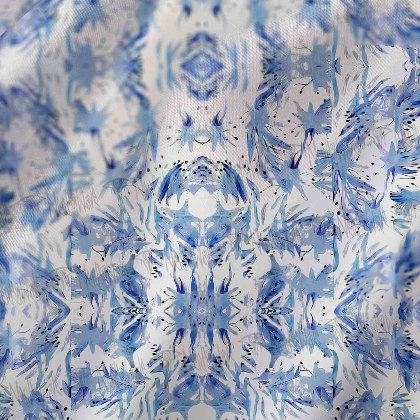 Exotic Plants Cowl Neck Slip Dress