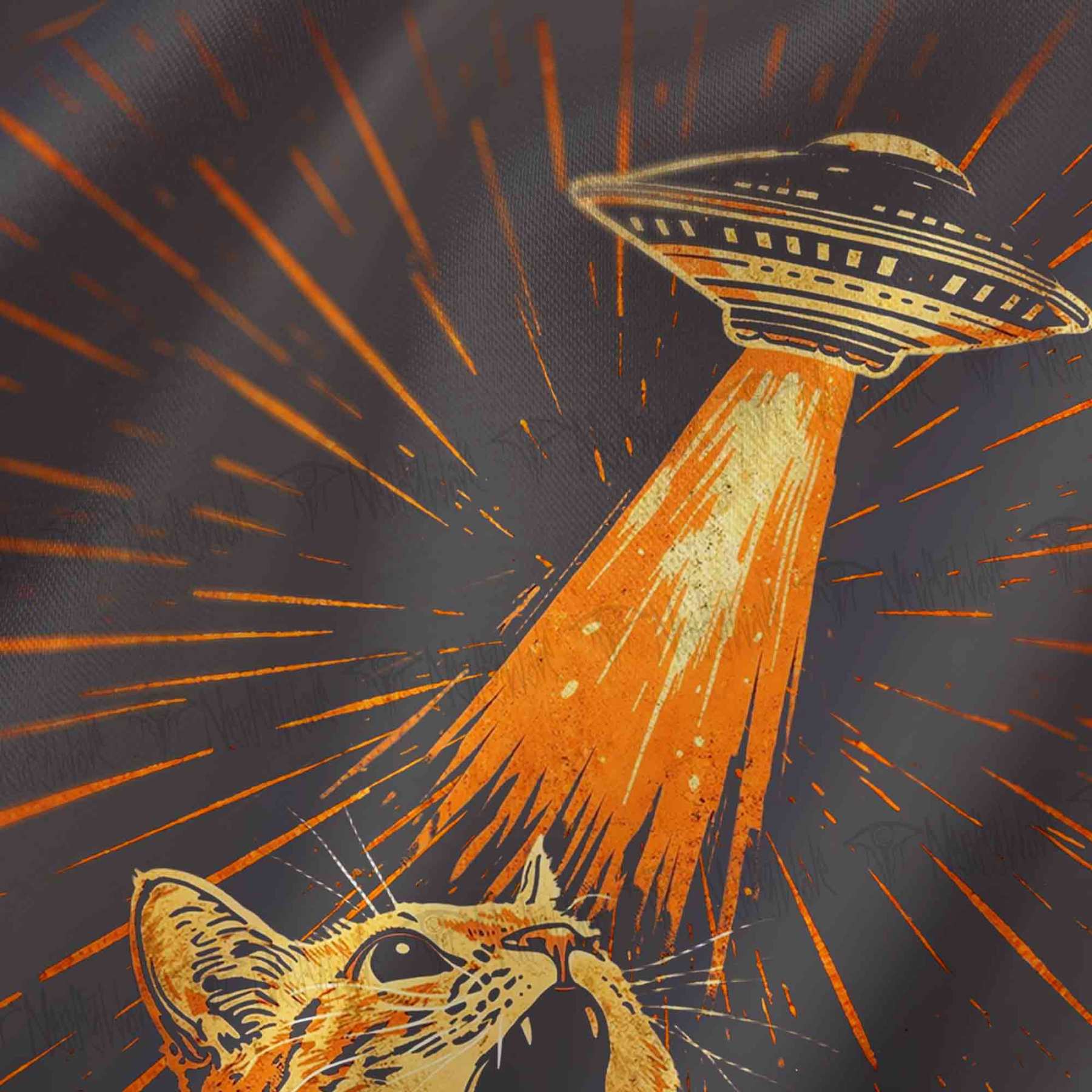 UFO Cat Cowl Neck Slip Dress