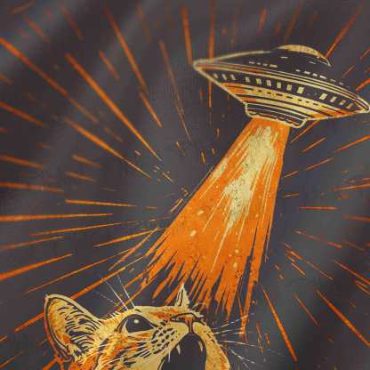 UFO Cat Cowl Neck Slip Dress