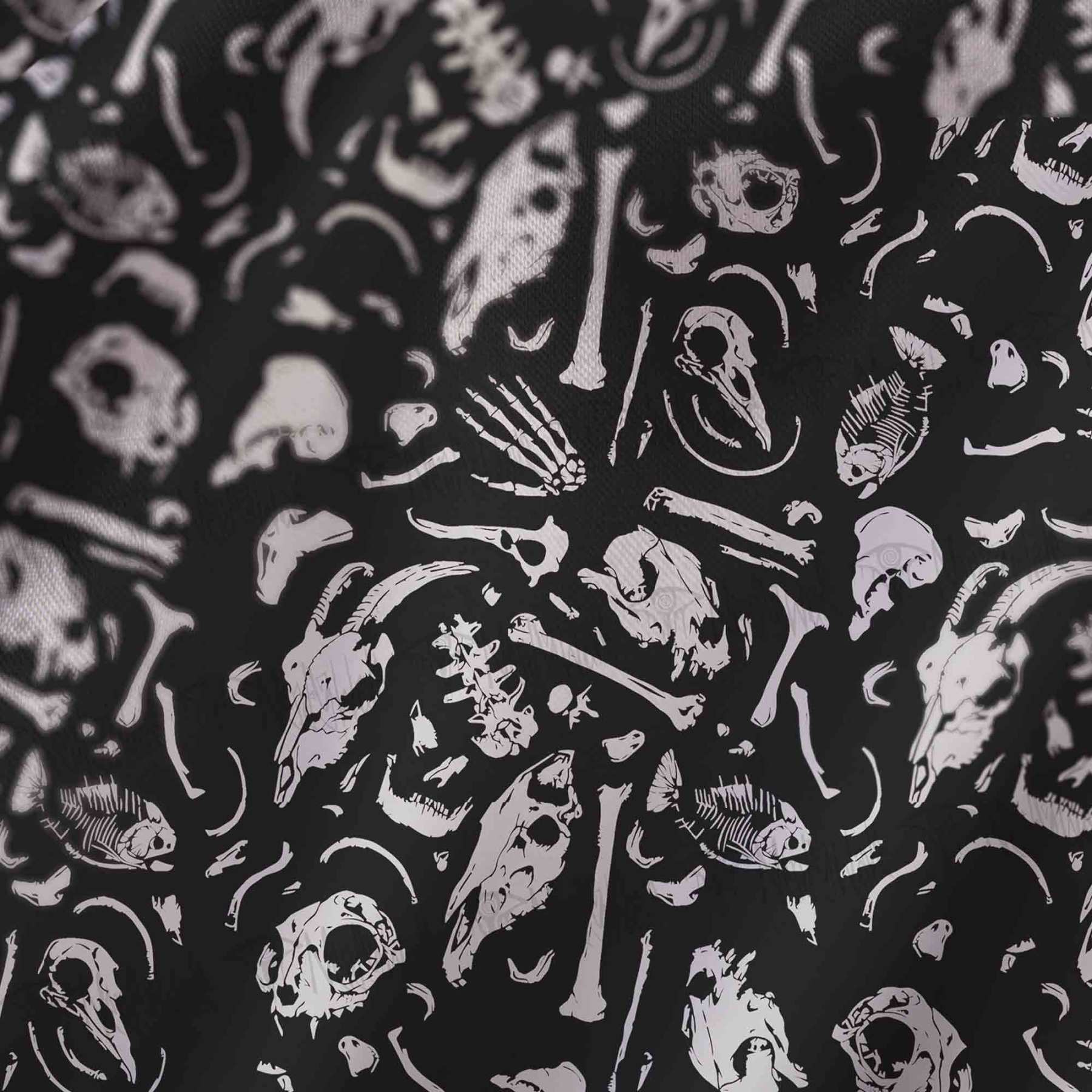 Dinosaur Fossils Cowl Neck Slip Dress