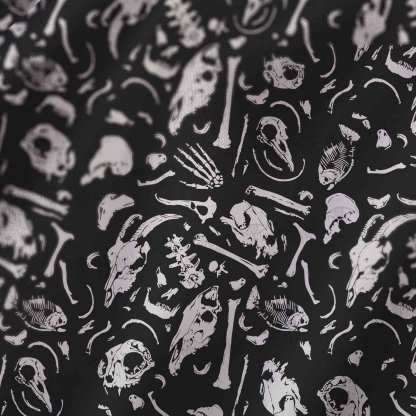 Dinosaur Fossils Cowl Neck Slip Dress