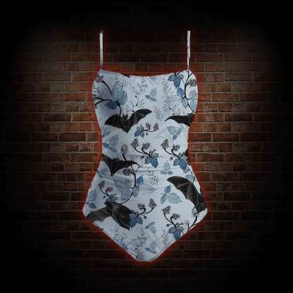 Flying Bats Slim-Strap Swimsuit
