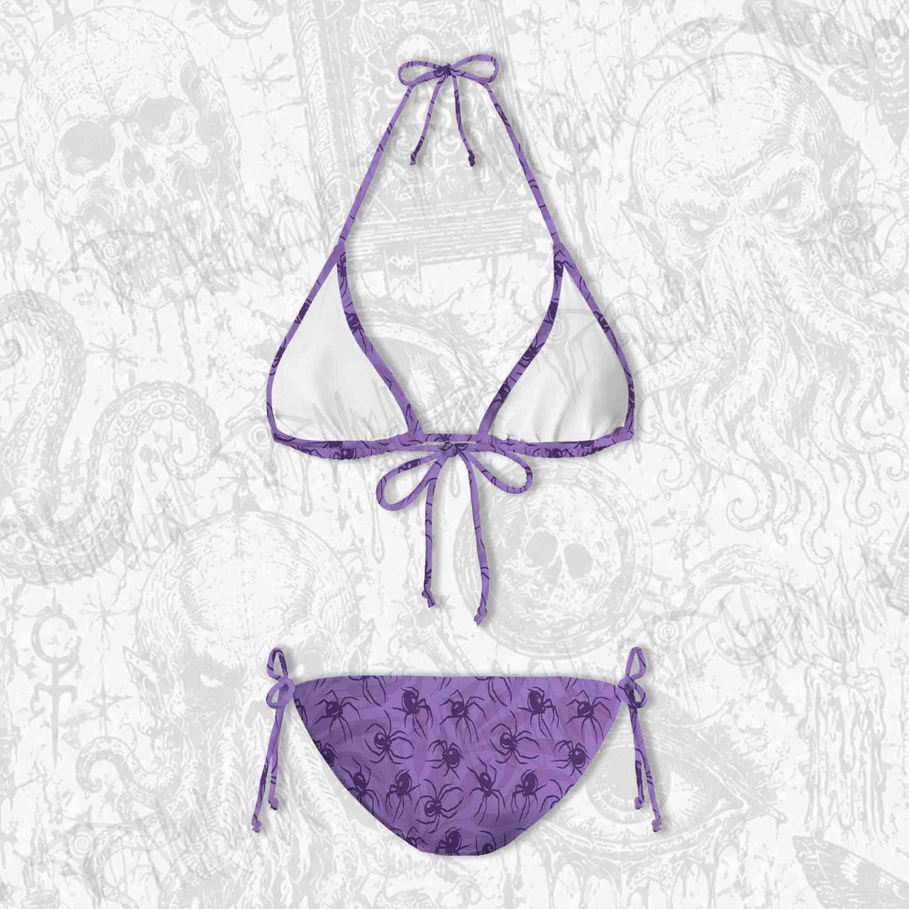 Spiders Women's Adjustable Tie-Strap Bikini
