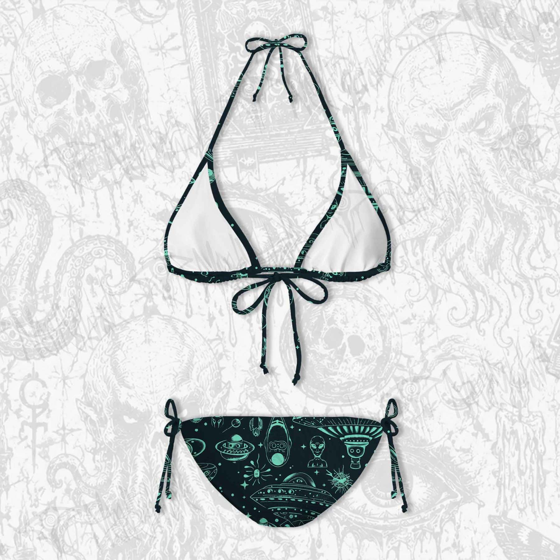 Outer Space Women's Adjustable Tie-Strap Bikini