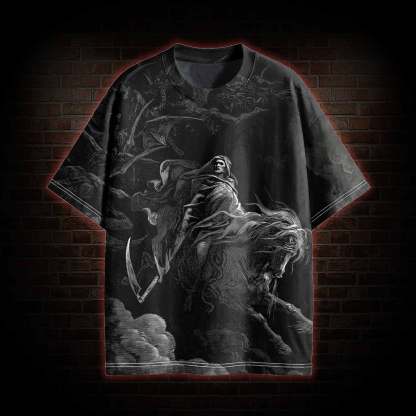 Death on the Pale Horse Vintage Graphic T-shirt