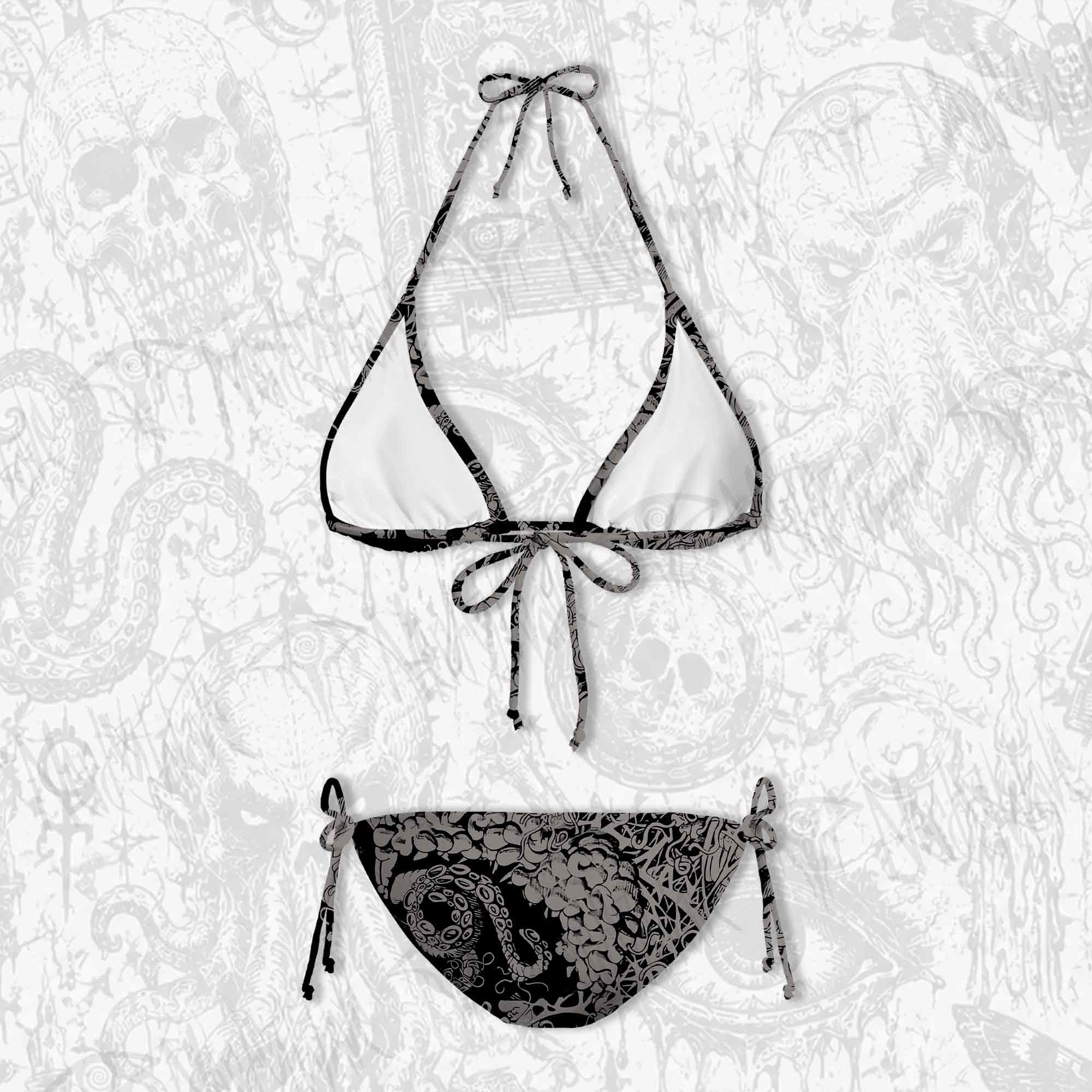 Cthulhu Mythos Women's Adjustable Tie-Strap Bikini