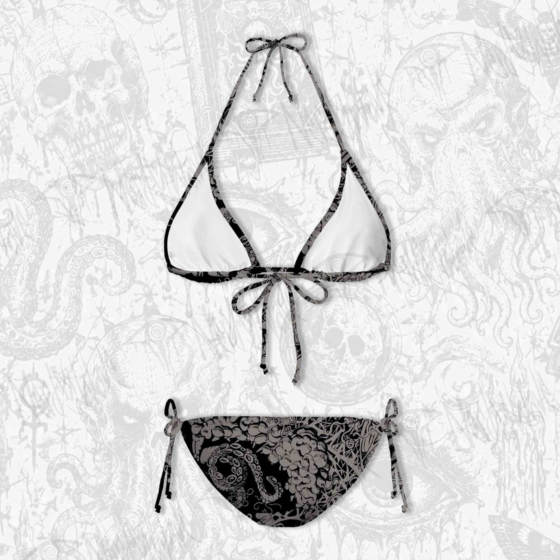 Cthulhu Mythos Women's Adjustable Tie-Strap Bikini