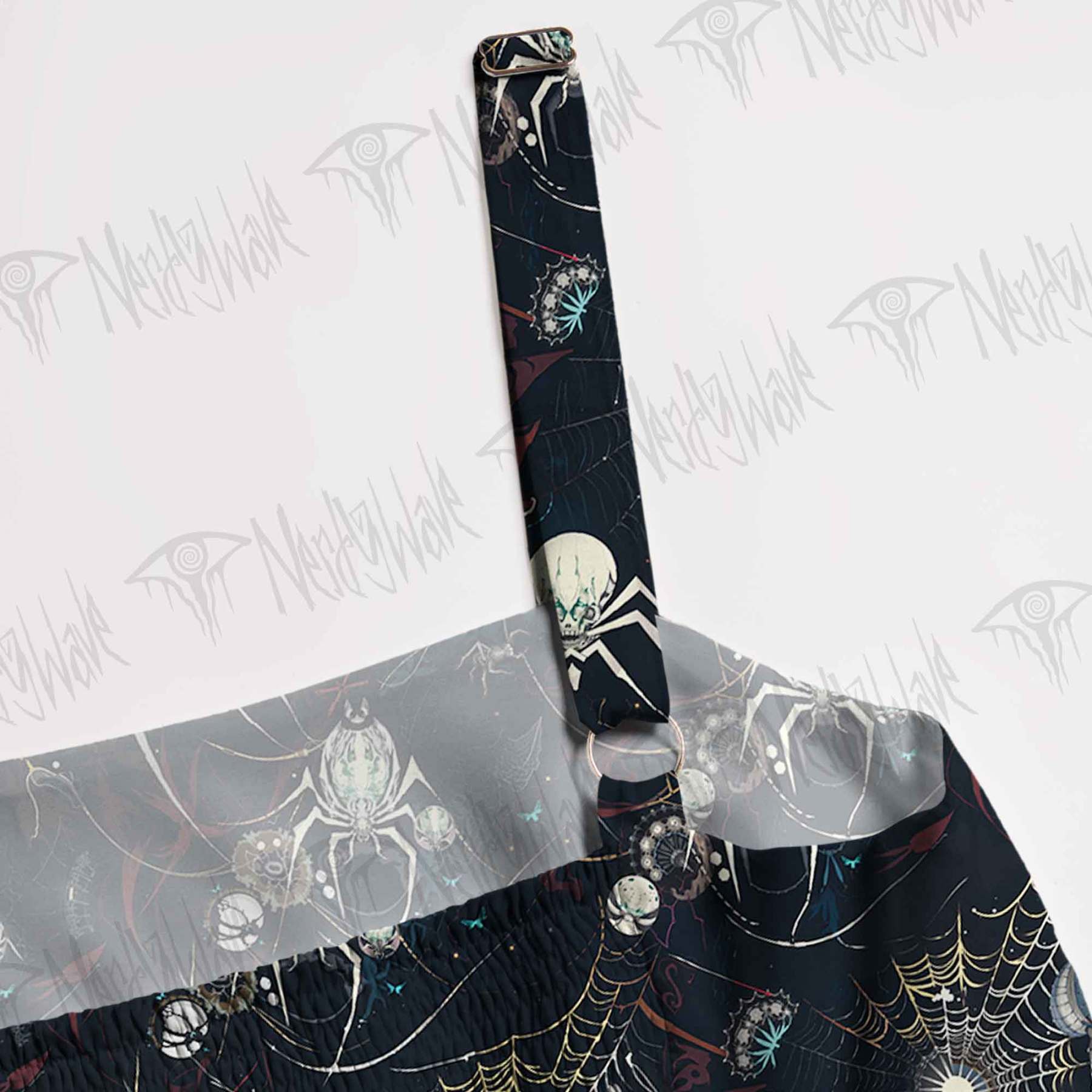 Shadowy Spiders Spaghetti Strap Long Dress