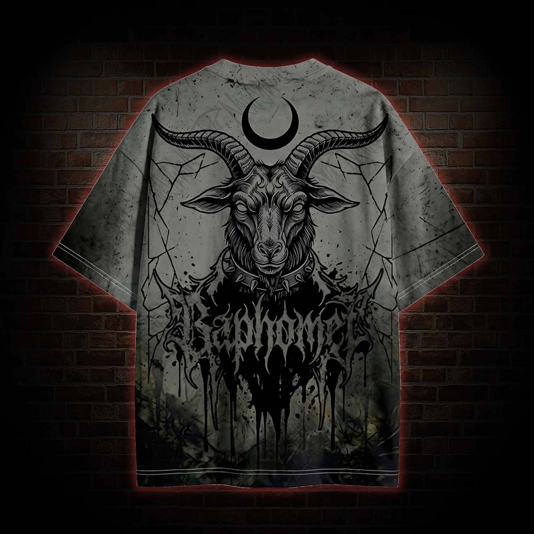 [Copy]Baphomet Demon Graphic T-shirt