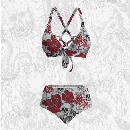Poppy and Skull Bikini Set 