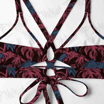 Crows Fly among the Palm Trees Bikini Set