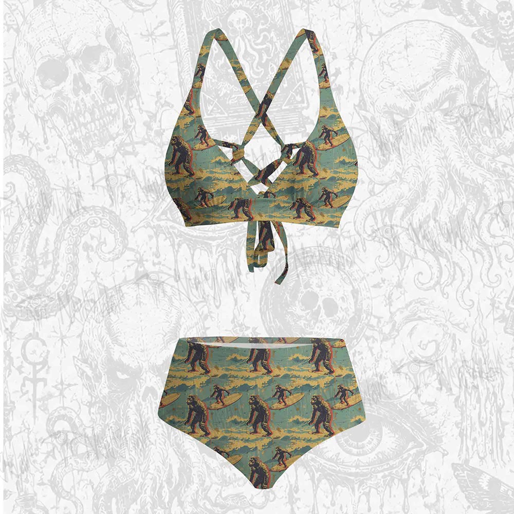 Bigfoot Surfing Bikini Set