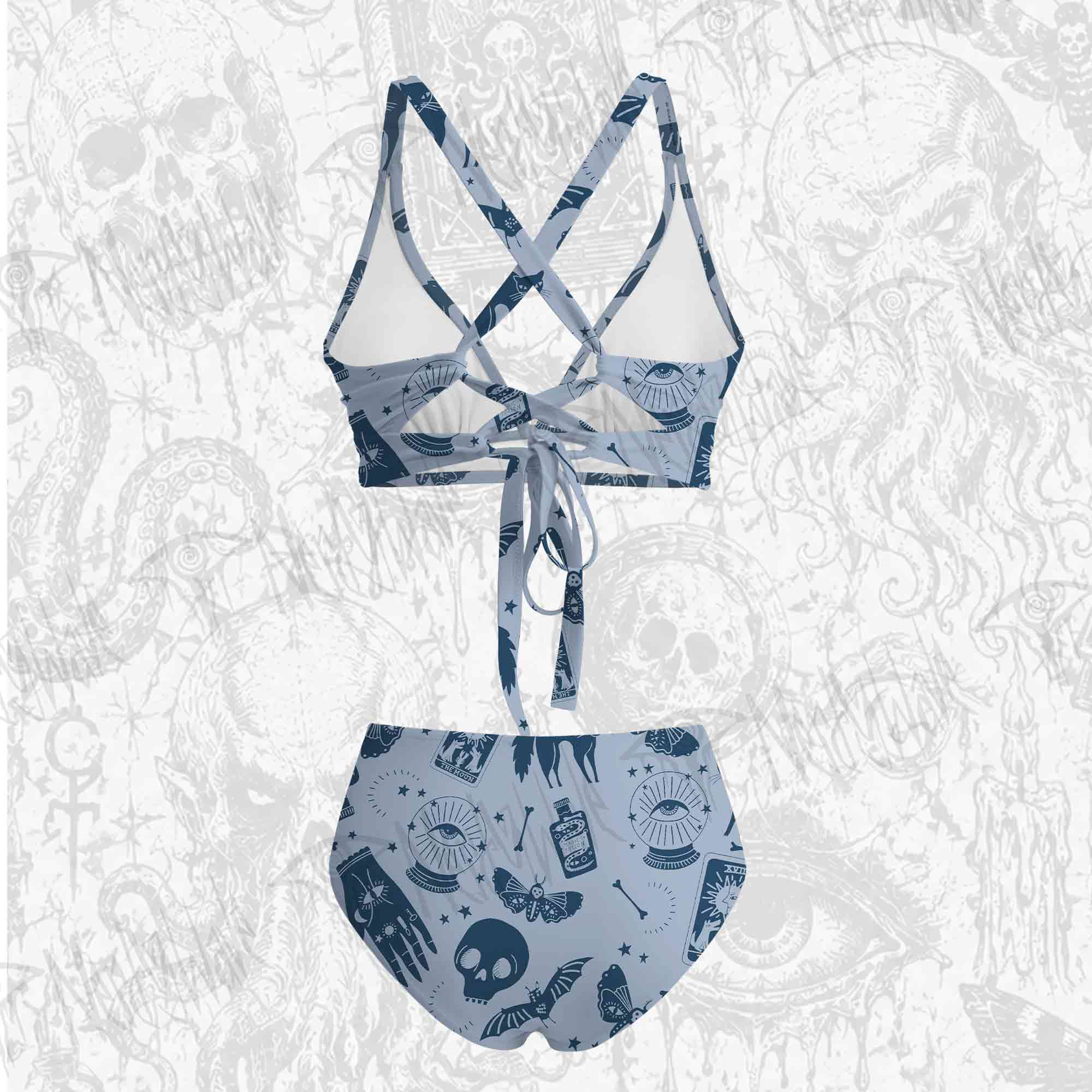 Mysterious Cats and Bats Bikini Set