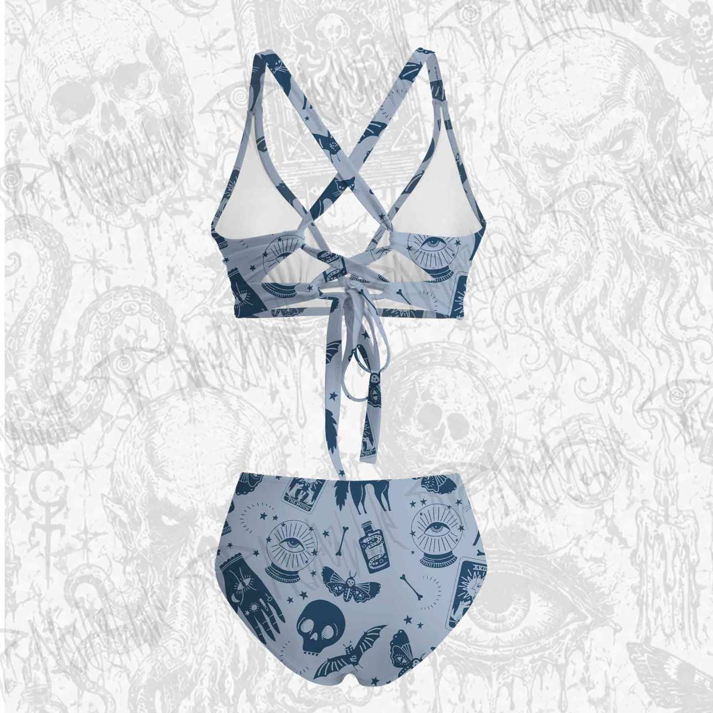 Mysterious Cats and Bats Bikini Set