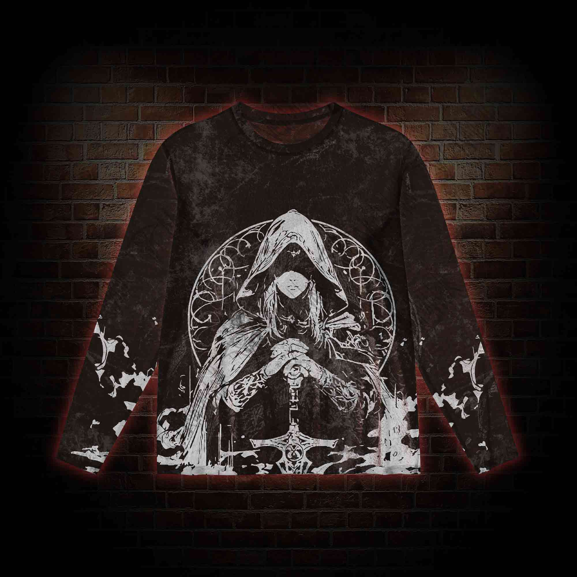 Finger Maiden Mesh Long Sleeve Top